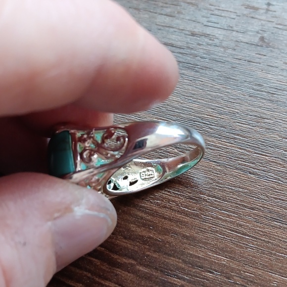 925 Silver Turquoise Ring - Picture 8 of 9
